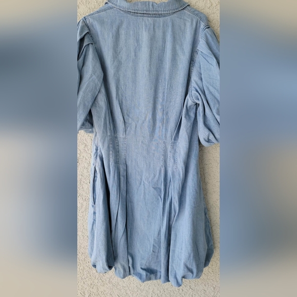 NWT GAP Light Blue Button-Up Mini Dress - Picture 7 of 10